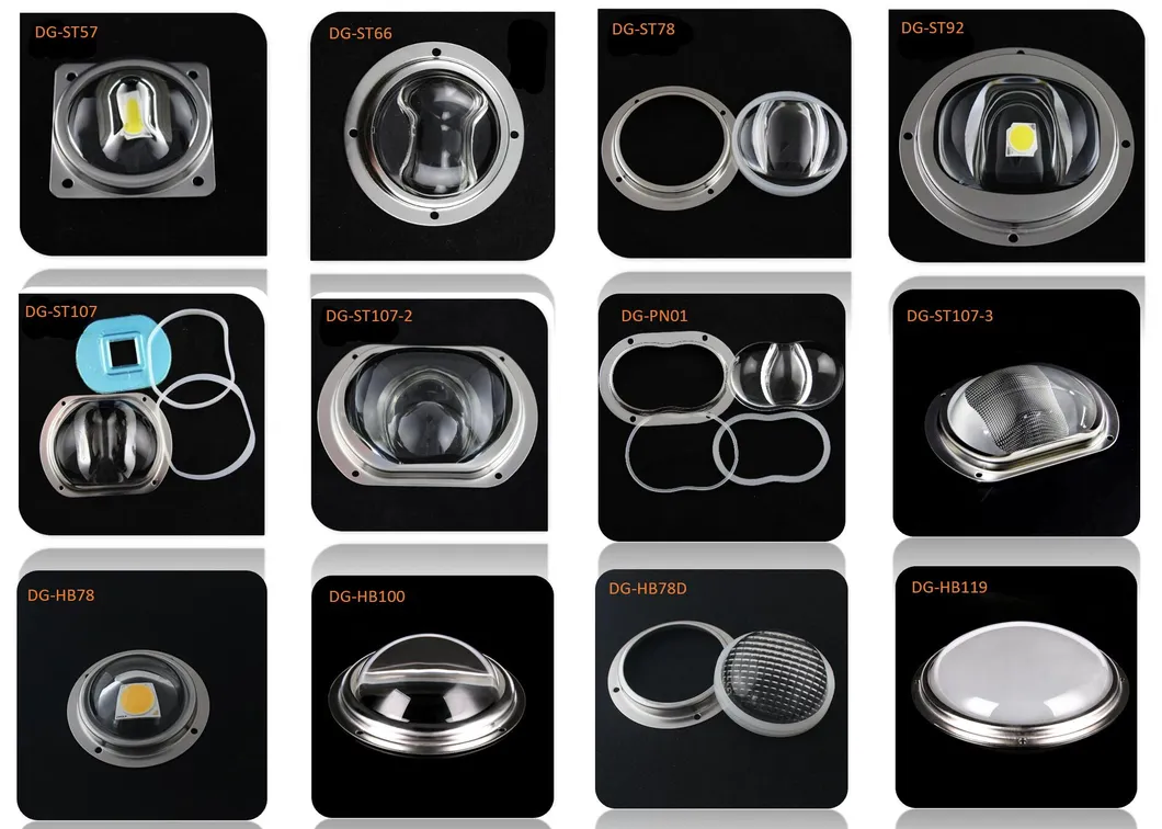 100mm LED Optics Wide Beam Angle 160*130 Degree LED Street Light Lens