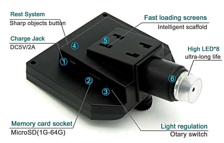 4.3 Inches 1-600X USB Digital Microscope for Industry Inspector Tools for Factory Avp028g600