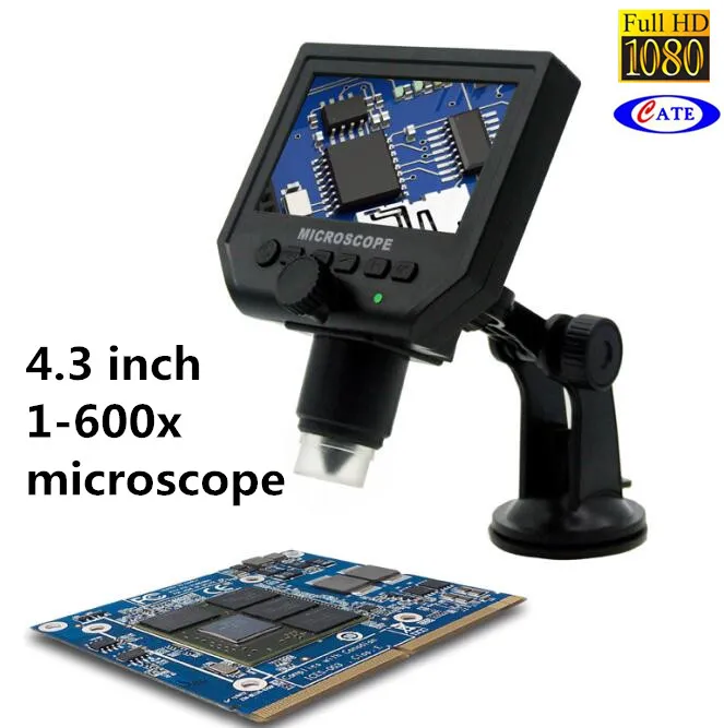 4.3 Inches 1-600X USB Digital Microscope for Industry Inspector Tools for Factory Avp028g600