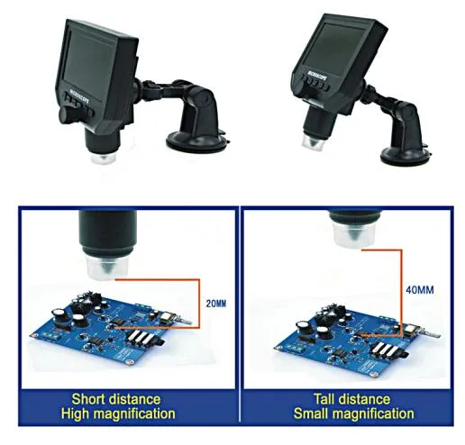 4.3 Inches 1-600X USB Digital Microscope for Industry Inspector Tools for Factory Avp028g600