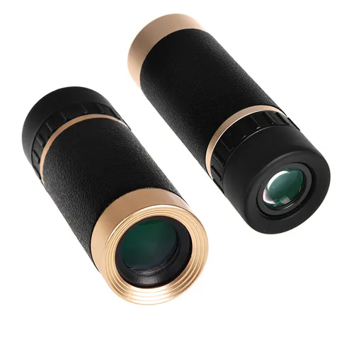 6X21 Telescope Monocular Waterproof Fogproof Shockproof Single Binoculars Wide Angle Metal Body