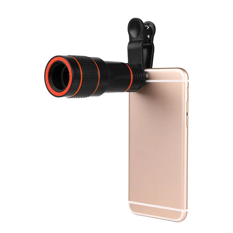 8X, 12xmobile Phone Telescope Outdoor Single Tube High Magnification High-Definition Zoom Camera Phone Lens Telescope