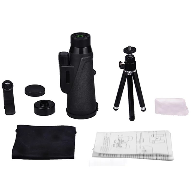 8X42 HD Wide Angle Nitrogen-Filled Waterproof Monocular Telescope Fmc Coating