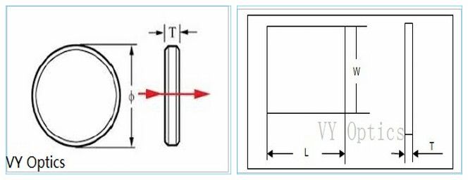 Optical Sapphire Glass Dia. 81.26mm*21.5mm Windows/Flat