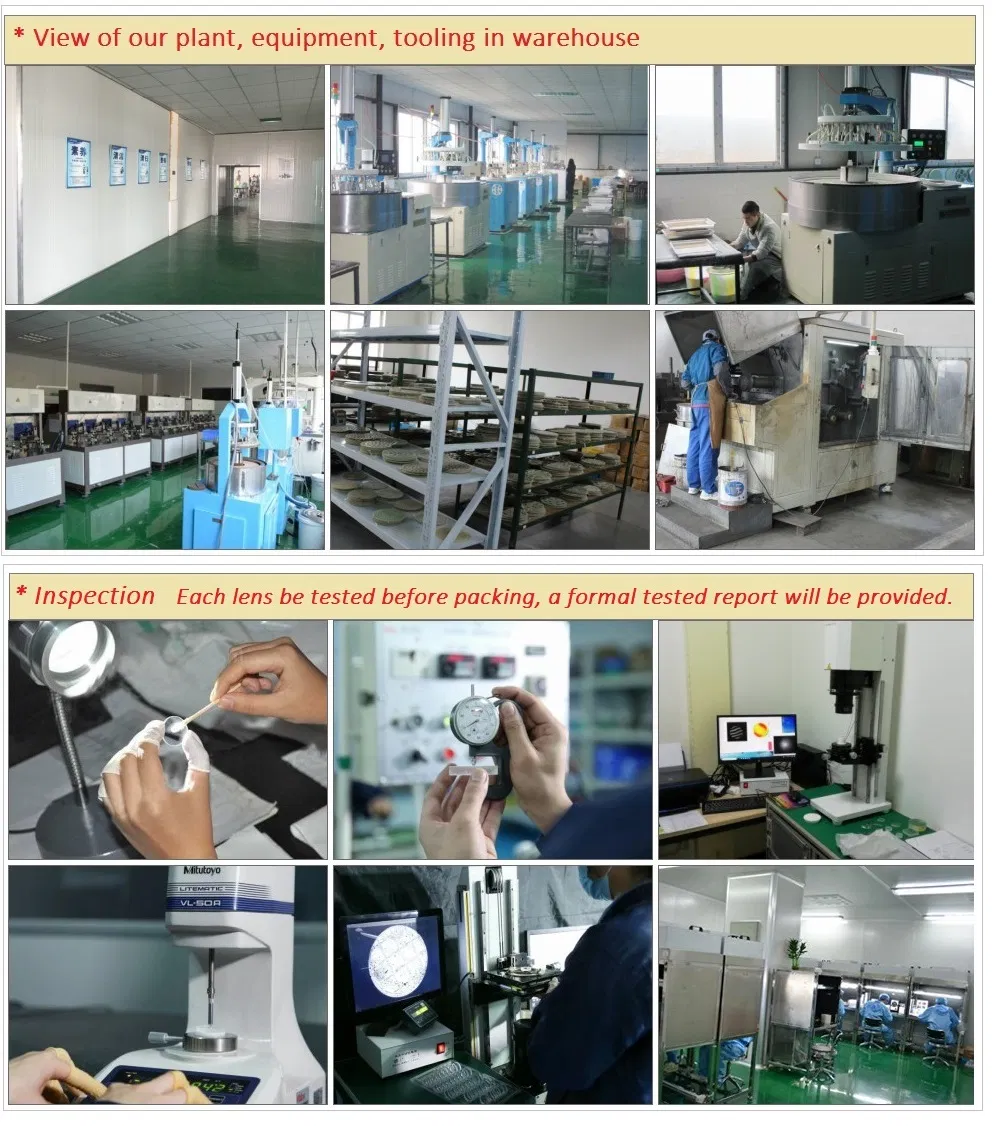 CaF2 Crystal Plano Concave Cylindrical Lens