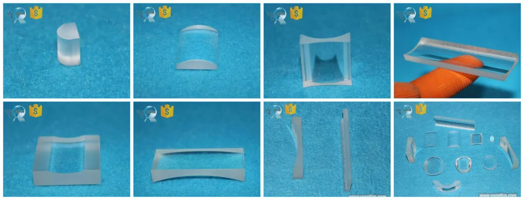 CaF2 Crystal Plano Concave Cylindrical Lens