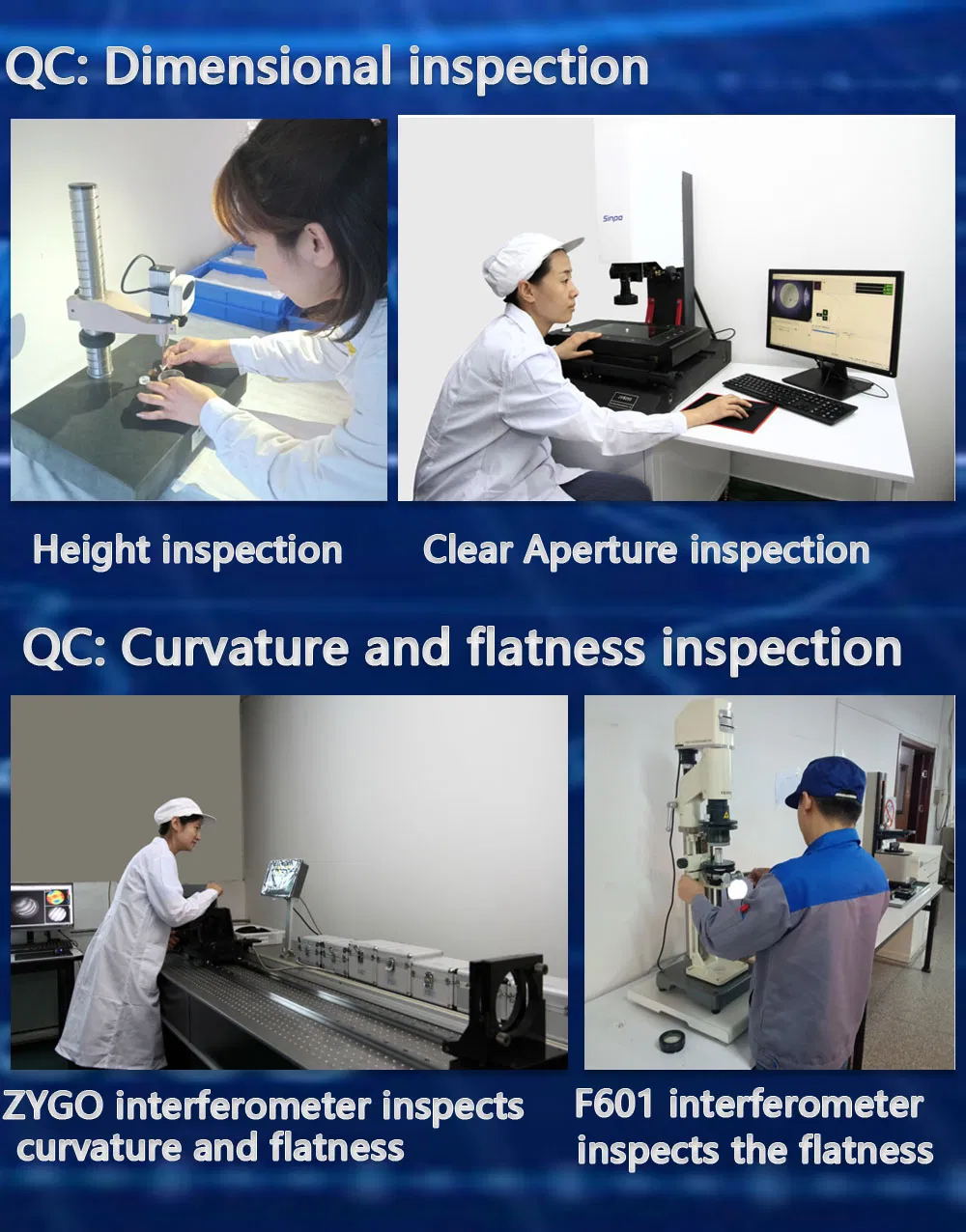 Coated UV Spherical Optical Meniscus/Double-Convex/Bi-Convex/Achromatic Lenses