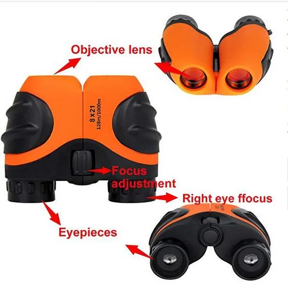 Compact 8X21 Shock Proof Telescope Binoculars for Bird Watching