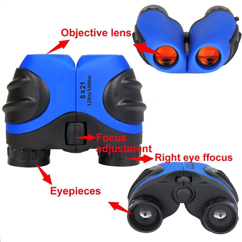 Compact 8X21 Shock Proof Telescope Binoculars for Bird Watching