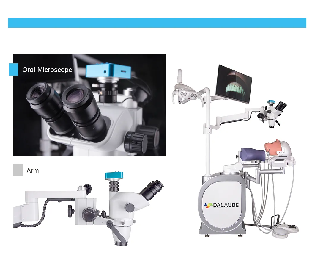 Dalaude Dental Teaching Optional Dental Equipment Like Microscope with Camera