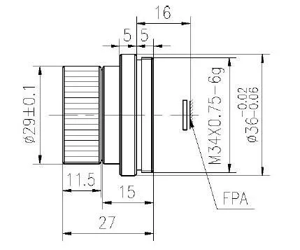 FL30mm F/1.6 Optical Infrared Lens IR Lens