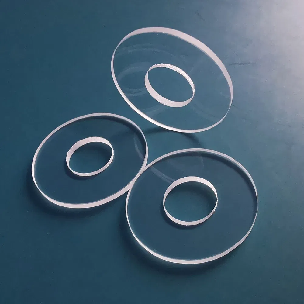 Fused Silica Corning 7980 0f Grade Optical Grade with Hole Windows Lens