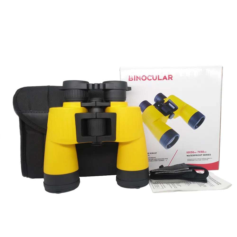 High Quality Telescope Manufacturers Porro Prism Bak4 Prism 7X50 Floating Navigation Binoculars Free Focus by Optical Lensessupplier