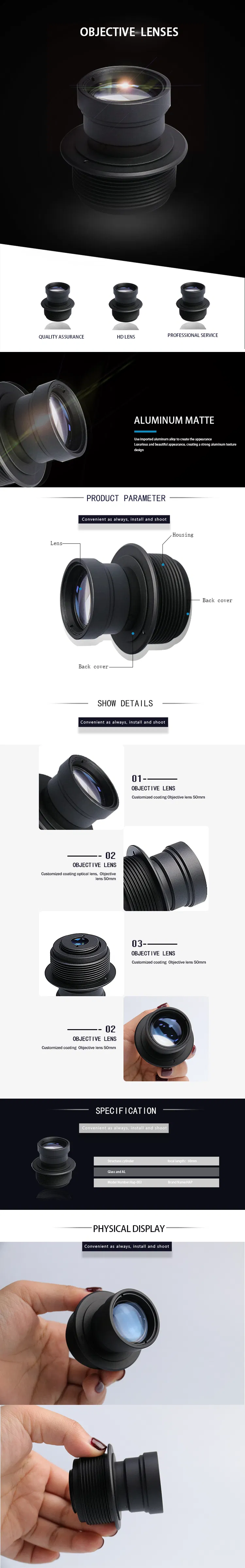 Hot Sale High Quality Wholesale Double Concave Glass Optical Objective Lens