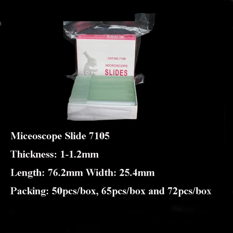 Laboratory Disposable 25.4*76.2mm Glass Slide Cut Edge Micro Slide 7102