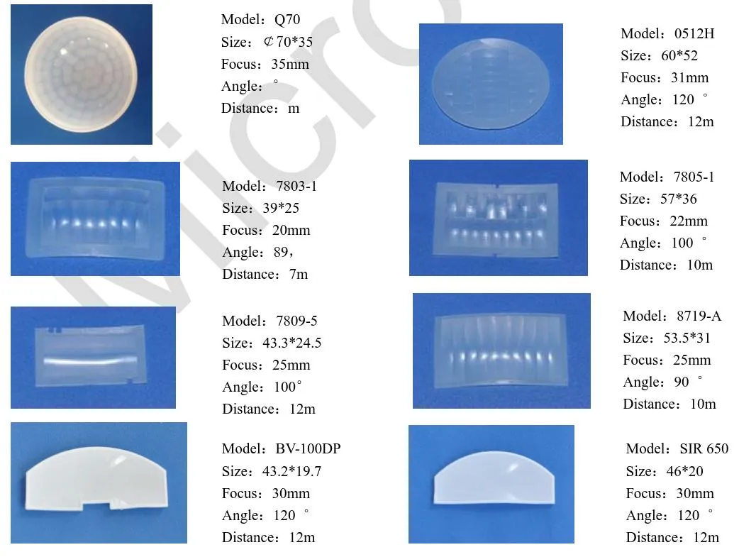 Micromu 7709-1 PIR Fresnel Lens for Infrared Switch