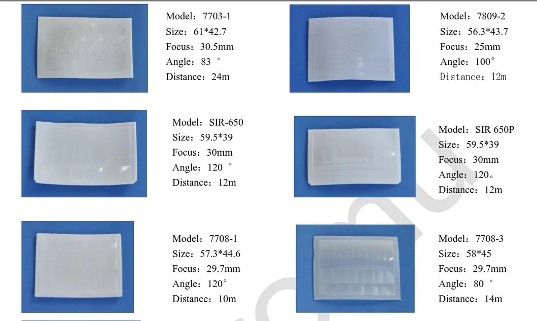 Micromu 7709-1 PIR Fresnel Lens for Infrared Switch