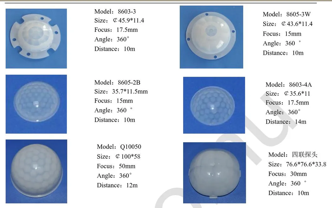 Micromu 7709-1 PIR Fresnel Lens for Infrared Switch