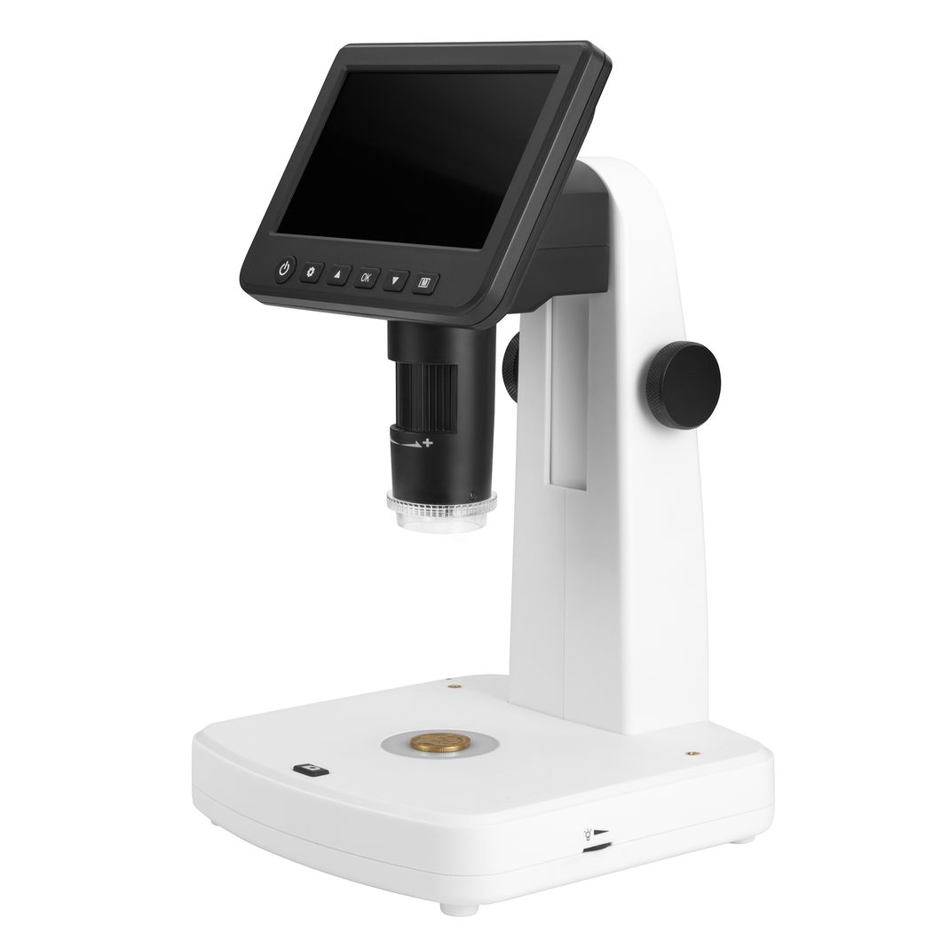 Newest 1080P 5 Inch LCD Microscope, Portable Digital Switchable Polarizing Microscope