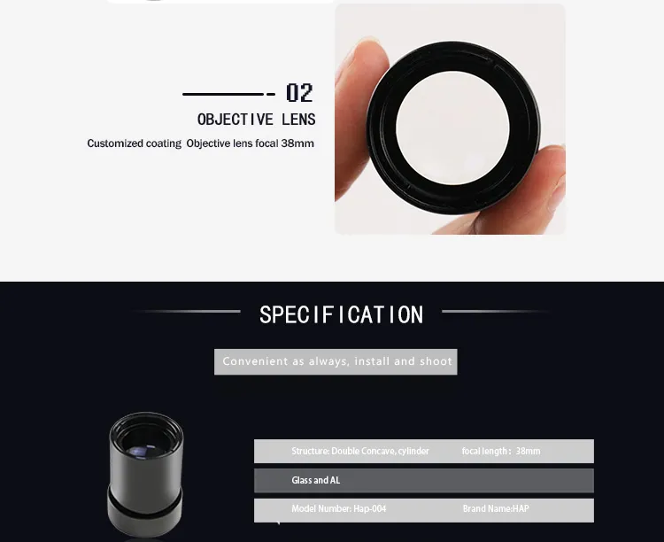 OEM 3um Resolution /MID-Waveband Cooled Microscope Infrared Lens