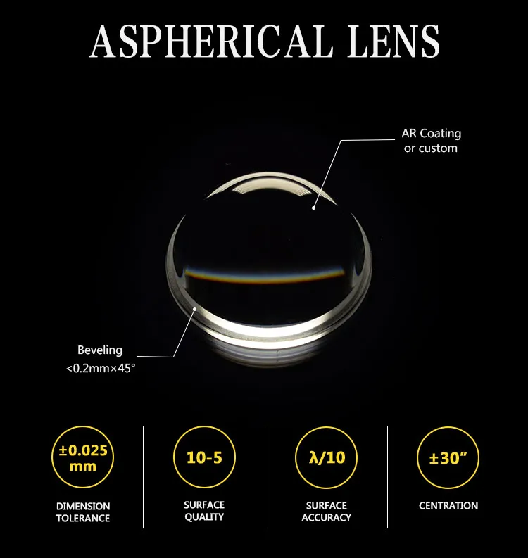 Optical Bk7 Quartz Glass Achromatic Doublet Lens for Laser Cutting Equipment