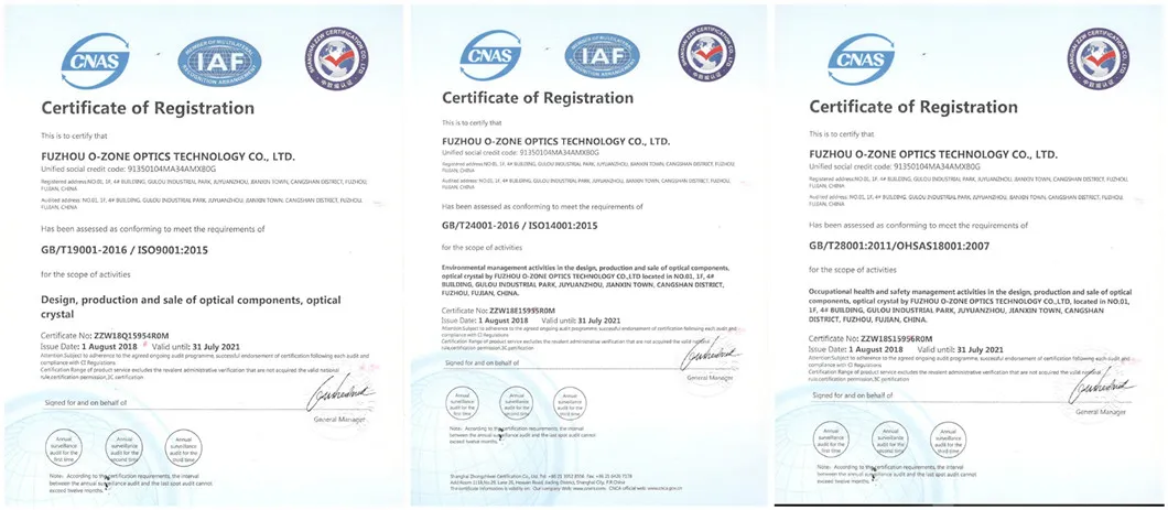 Optical Lens for Industrial Laser and Medical Equipment