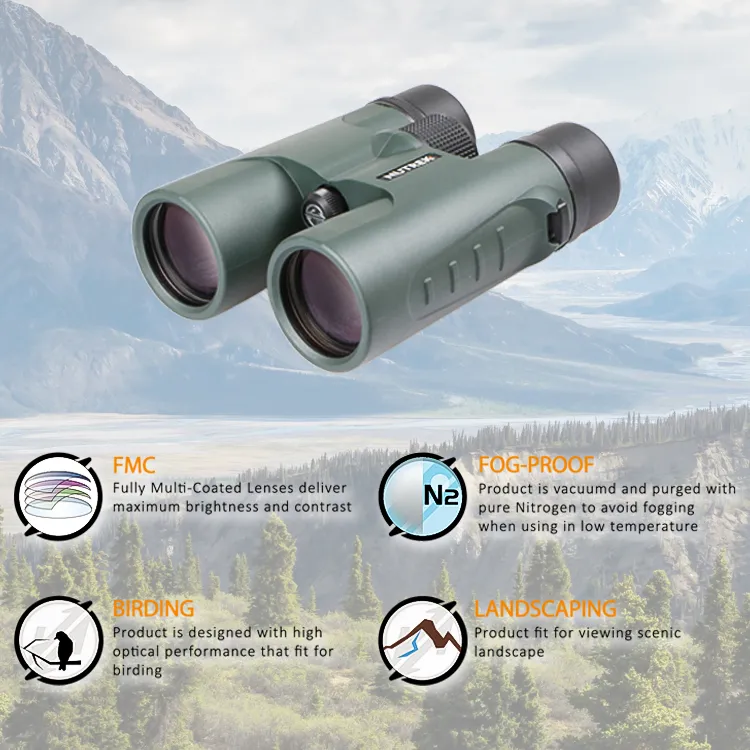 Safarage 8X32 10X42 Binocular Waterproof Sport Optics for Observing Birding Telescope