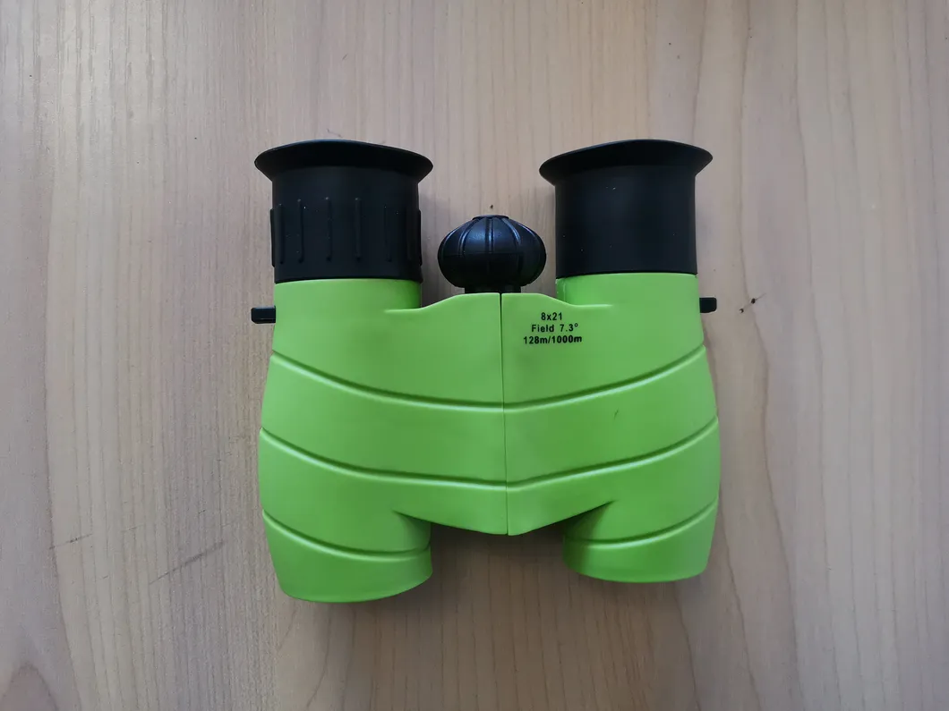 Shock Proof 8X21 Kids Educational Binoculars with High Resolution Real Optics for Bird Watching