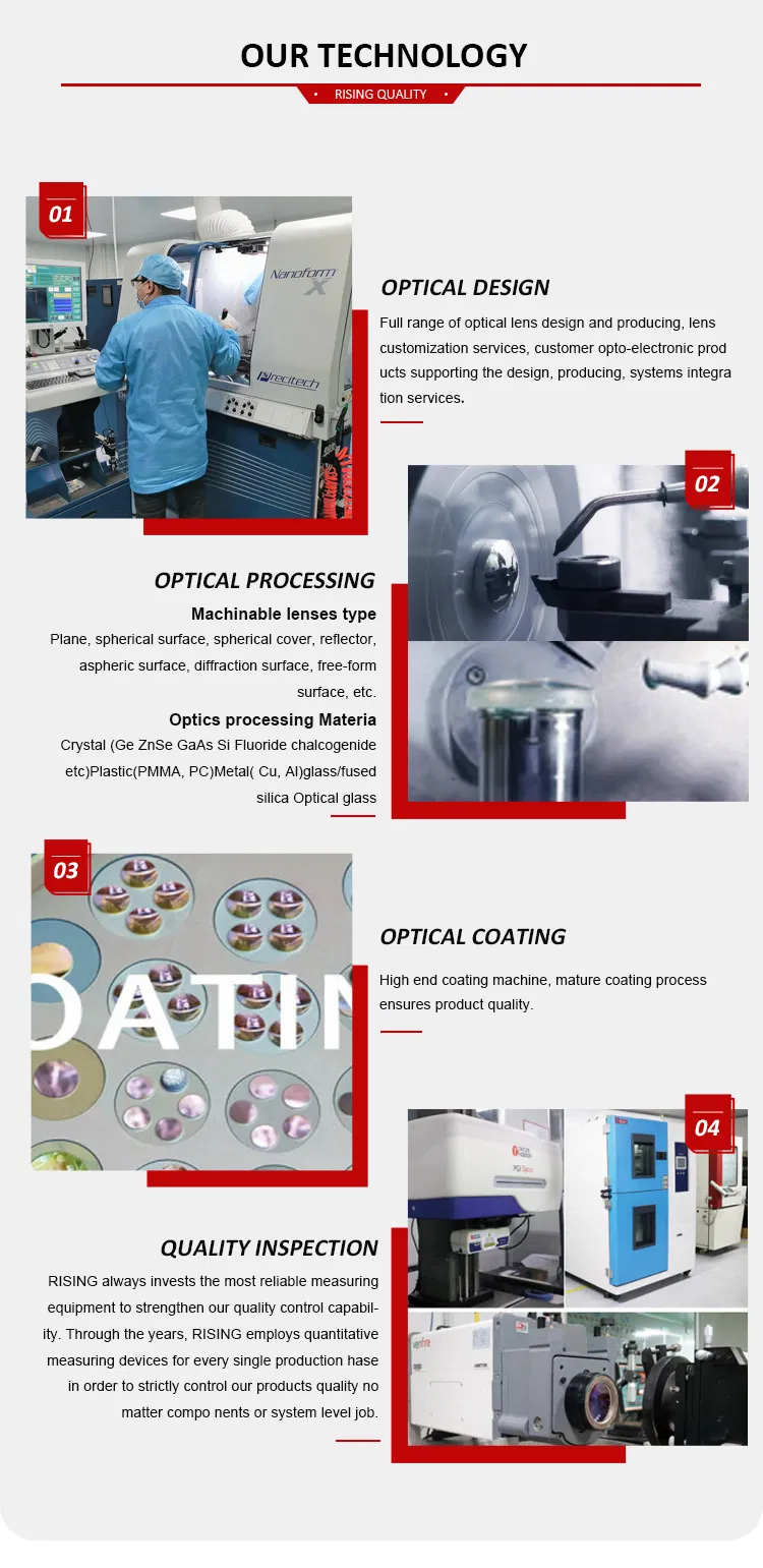 Widely Used Optical Lens Aspheric CaF2 Lens