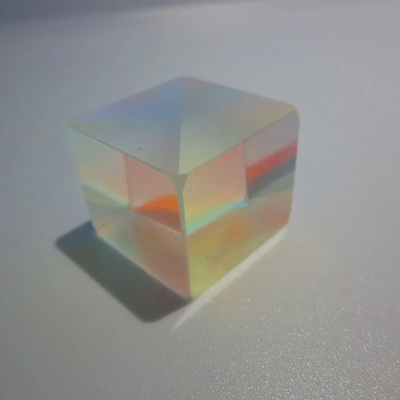 X-Cube Prism Combine Colorful Prism Four-Sided Bright Light Stained Glass Beam Splitter Optical Instruments 20/22/25/28/30/34mm